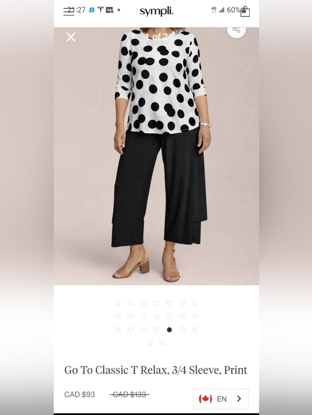 Sympli Black Wide-Leg Layered Cropped Pants